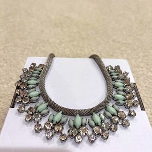 Natasha Light Green Statement Necklace
